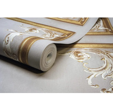 Rolle Vinyltapete mit Rahmenmuster und Ornamenten