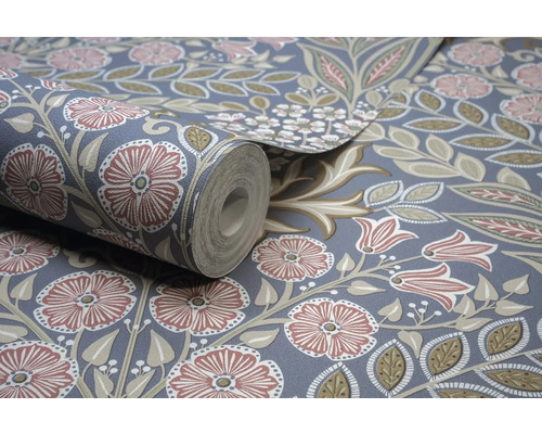 Tapetenrolle mit floralem Muster