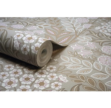 Tapetenrolle mit Blumenmuster