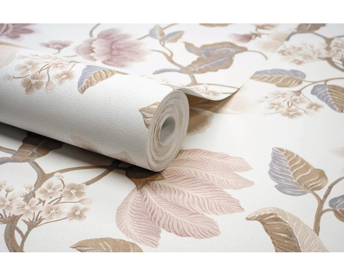 Tapetenrolle mit Blumenmuster