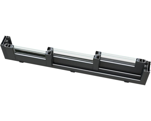 Fensterprofil aus Aluminium mit Glas