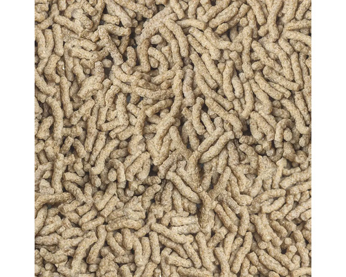 Nahaufnahme von Fischfuttergranulat
