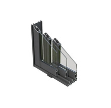 Schnittansicht eines Fensters mit Rahmen und Mehrfachverglasung