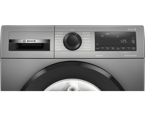 Bosch Waschmaschine mit Programmwähler und digitalem Display