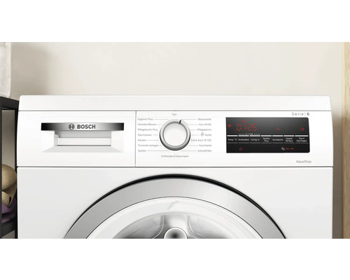Bosch Waschmaschine mit Bedienfeld und Programmauswahl