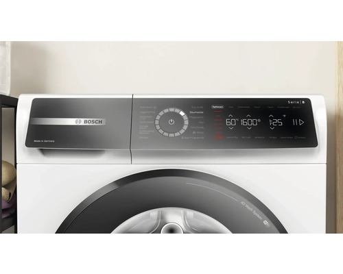 Bosch Waschmaschine Serie 8 mit Bedienfeld und Programmauswahl