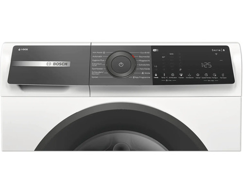 Bosch Waschmaschine der Serie 6 mit Programmwähler und digitaler Anzeige