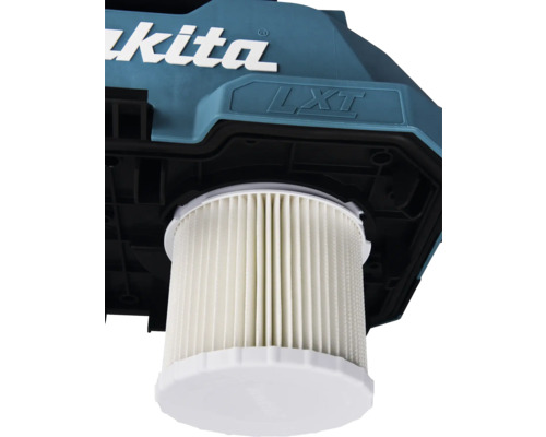 Makita Logo mit Staubsaugerfilter