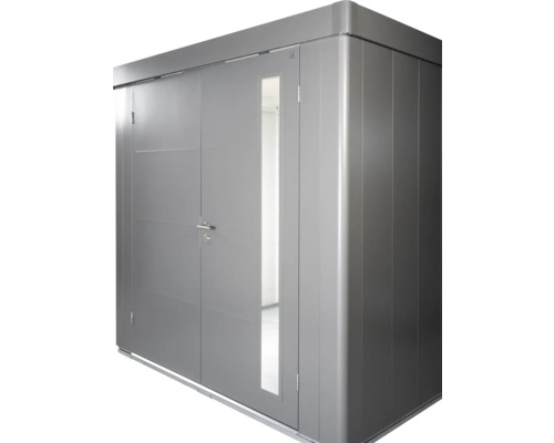 Metall Gerätehaus mit Tür und Fenster