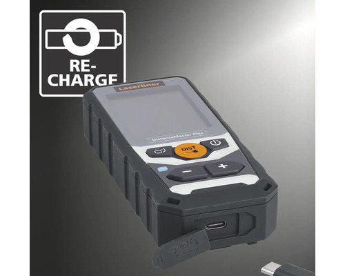 Laserliner DistanceMaster Plus Laser-Entfernungsmesser mit Ladefunktion Symbol