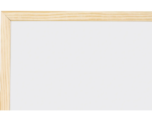 Weißes Whiteboard mit Holzrahmen