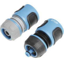 Zwei Schlauchverbinder für Gartenschläuche