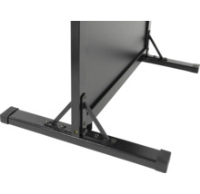 Gehwegtafel Woody Kiefernholz schwarz 56x78 cm