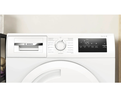 Bosch Serie 4 Wäschetrockner mit Programmwähler und digitalem Display