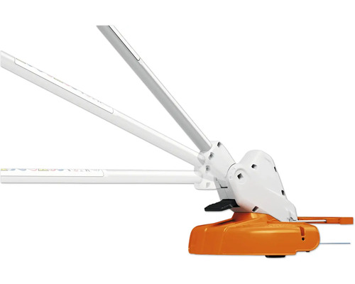 Rasentrimmer mit drehbarem Schneidkopf