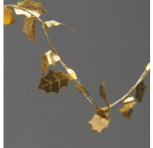 Lichterkette mit Blättern