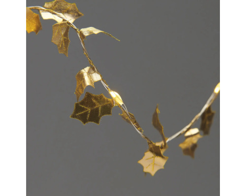 Lichterkette mit Blättern