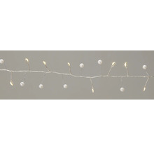 Lichterkette mit Kugeln und Tropfen