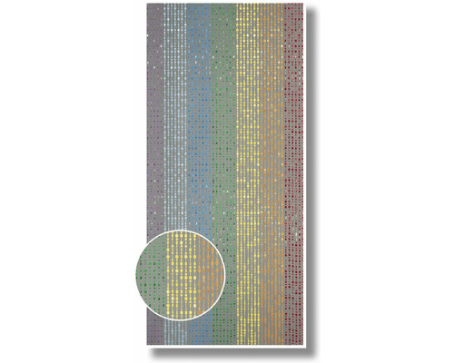 Dekorative Perlenvorhang mit Regenbogenfarben