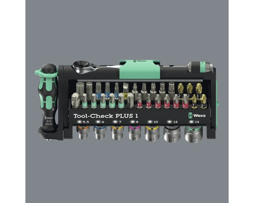 Wera Werkzeugsatz mit Bits, Nüssen und Knarre