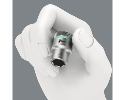 Wera Steckschlüssel Größe 13 in der Hand