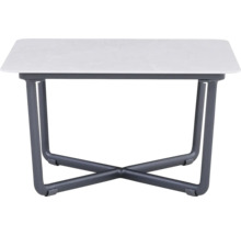 Quadratischer Beistelltisch mit Metallgestell