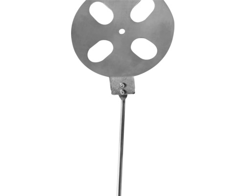 Pizzaheber aus Metall mit runder Schaufel und Löchern