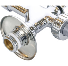 veporit. kombiniertes Eckventil 1/2" mit Geräteanschluß chrom
