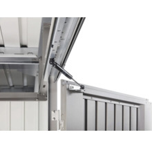 Gartenhaus Biohort HighLine H4 Doppeltür 275 x 275 cm quarzgrau-metallic