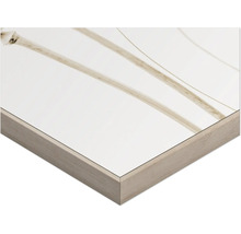 Detailansicht eines gerahmten Bildes mit floralem Motiv