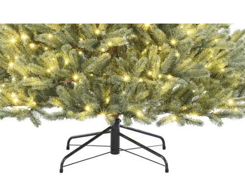Künstlicher Weihnachtsbaum mit Beleuchtung und Metallfuß