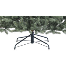 Detailaufnahme eines künstlichen Weihnachtsbaums mit Metallfuß
