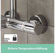 Duschsäule inkl. inkl. Badewannenthermostat hansgrohe Crometta chrom glänzend 27298000