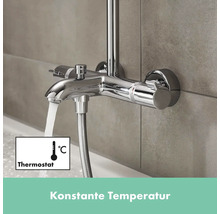 Duschsäule inkl. inkl. Badewannenthermostat hansgrohe Crometta chrom glänzend 27298000