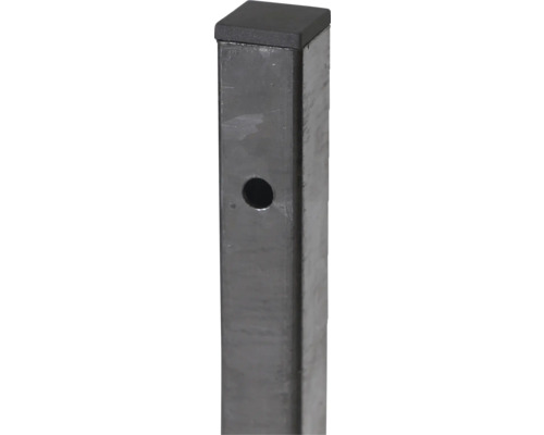 Metall Vierkantrohr mit Bohrung und Endkappe