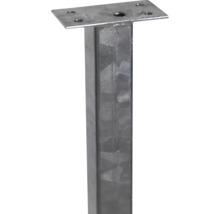 Pfostenanker aus Metall mit Montageplatte