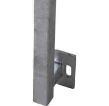 Metallpfosten mit Montageplatte für Befestigung