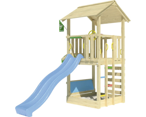 Spielturm mit Rutsche und Leiter für den Außenbereich