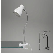 Schreibtischleuchte mit Klemme und flexiblem Arm