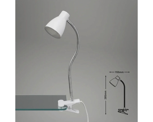 Schreibtischleuchte mit Klemme und flexiblem Arm