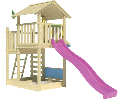 Spielturm mit Rutsche für den Außenbereich