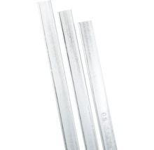 Drei Profile aus Metall