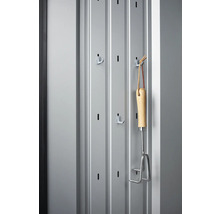 Terrassenschrank Biohort Romeo L High 132 x 87 x 181 cm quarzgrau-metallic