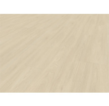 Nahaufnahme eines hellen Laminatbodens mit Holzmaserung