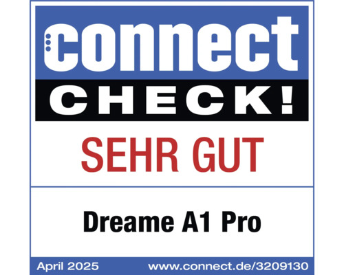 Connect Check Sehr Gut Siegel für Dreame A1 Pro