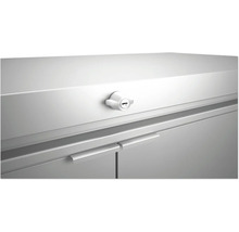 Terrassenschrank Biohort HighBoard 160x70x118 cm silber