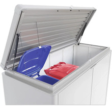 Terrassenschrank Biohort HighBoard 160x70x118 cm silber