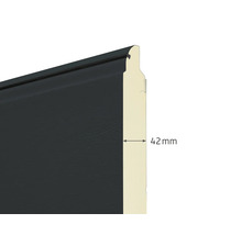 Detailansicht einer 42 mm dicken Fassadenverkleidung