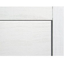 Detailansicht einer weißen Garagentorstruktur