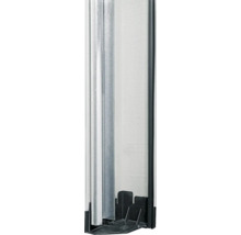 Detailansicht einer Duschkabine mit Profilen und Glaselement